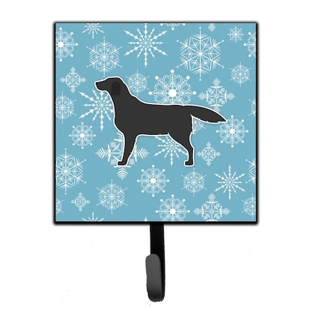 Carolines Treasures Winter Snowflake Black Labrador Retriever Leash or Key Holder BB3508SH4